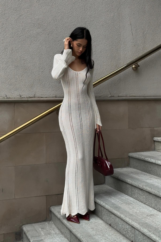 Krystal Maxi dress- White