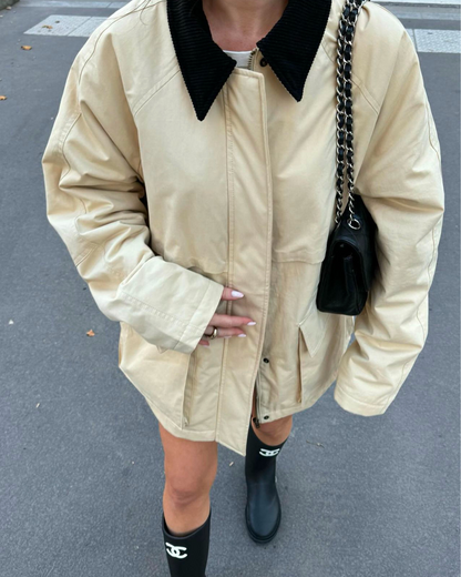 Gisel Cream Barn Jacket