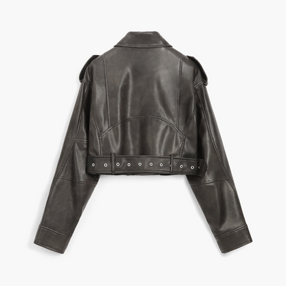 Issa Leather Biker Jacket