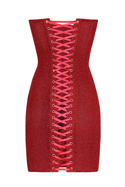 Rose Mini dress- Red