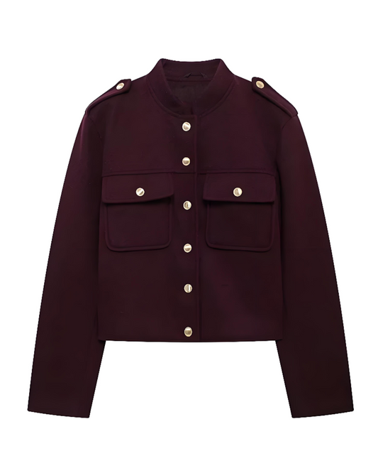 Carter Burgundy Jacket