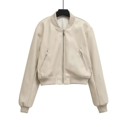 Mo Leather Bomber Jacket