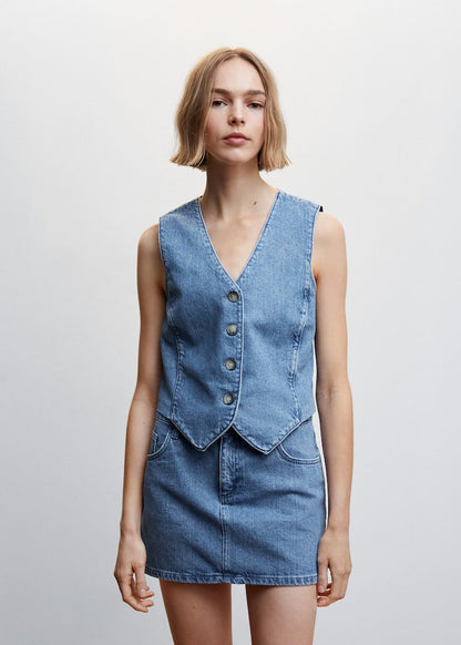 Nina Denim Waistcoat