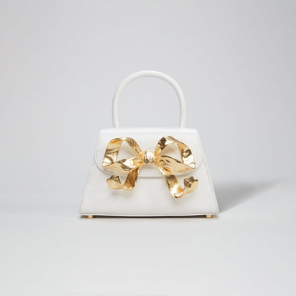 Jade gold bow bag