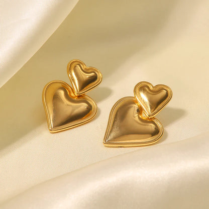 Mimi Heart earrings 14K gold plated