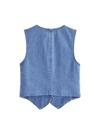 Nina Denim Waistcoat