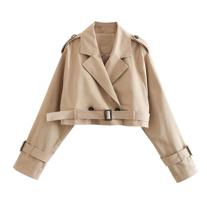 Vee’s Cropped Trench Jacket