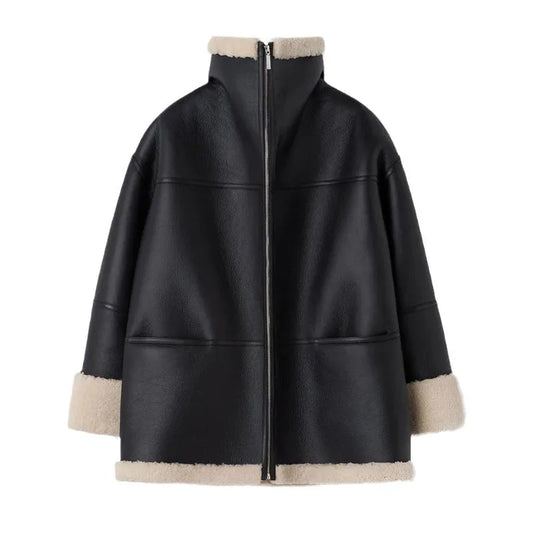 Blaires Oversized Shearling Jacket