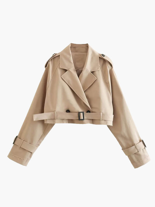 Molly Cropped Trenchcoat