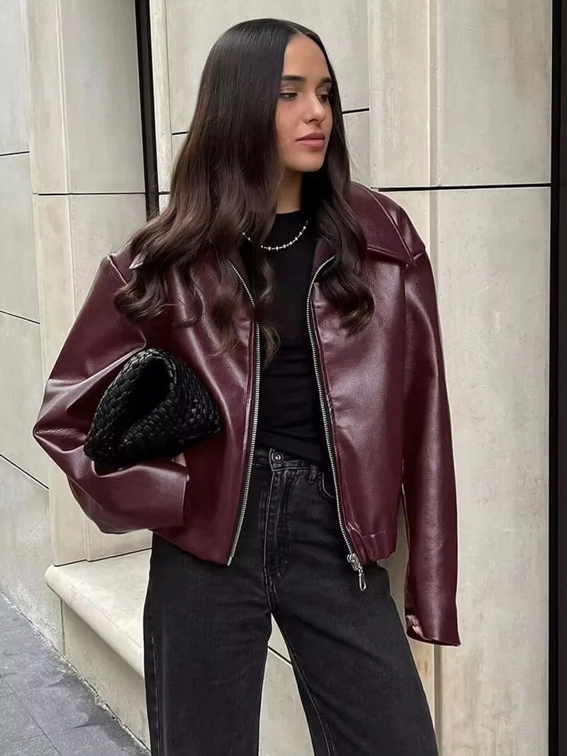 Rome leather Jacket