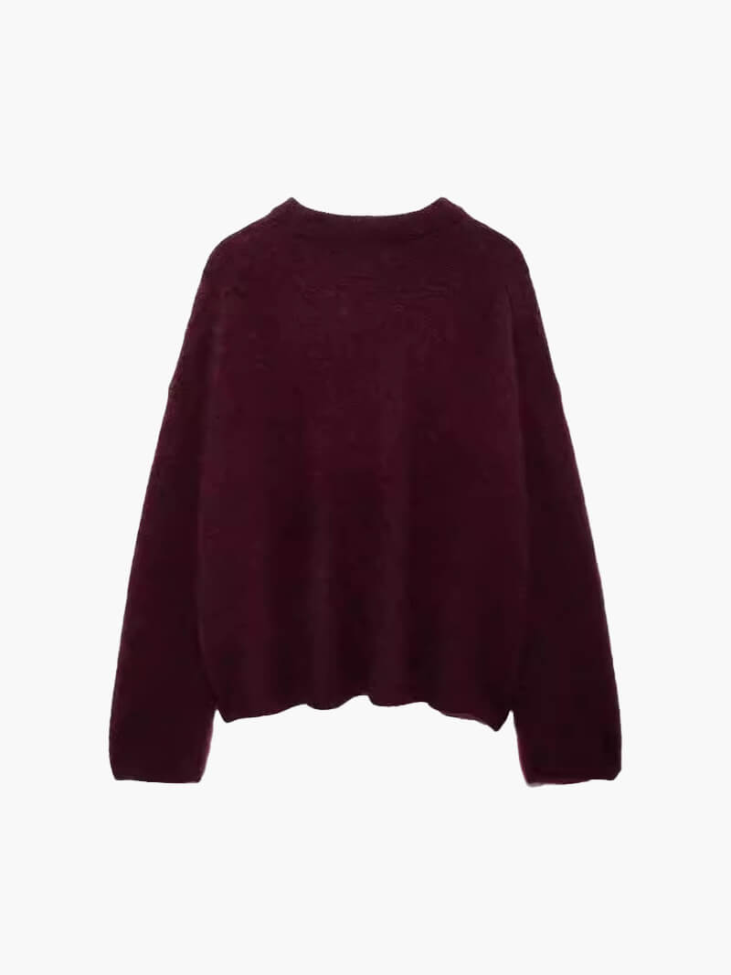 Shyla Burgundy Pullover