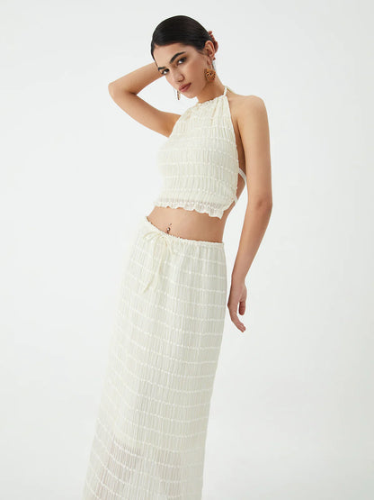 Trixie two-piece set with frill details